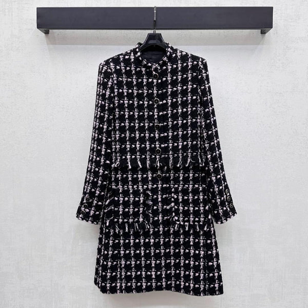CHANEL WOOL LONG DRESS COAT STYLE 267