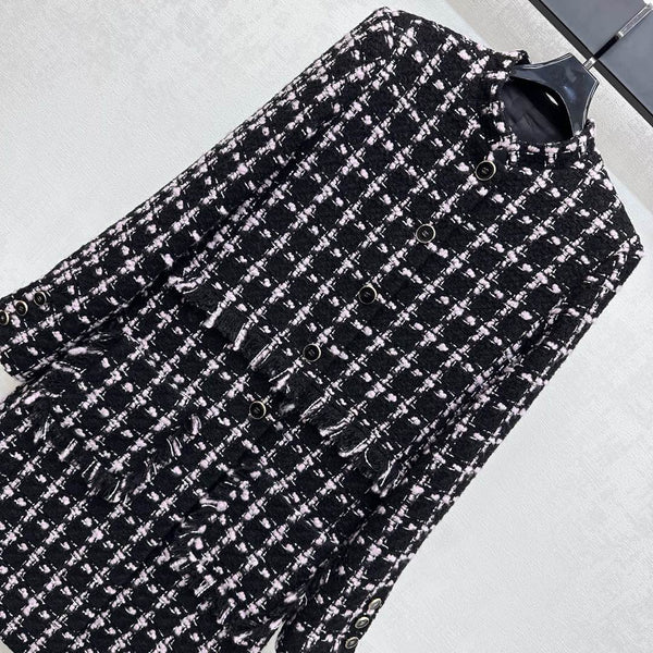 CHANEL WOOL LONG DRESS COAT STYLE 267