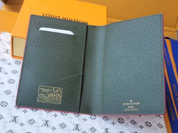 Portafoglio LV 14 cm in tela monogramma rosa 261848