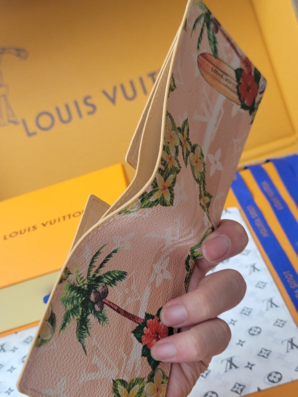 LV Slender Wallet 11cm Blossom Monogram Canvas 261852