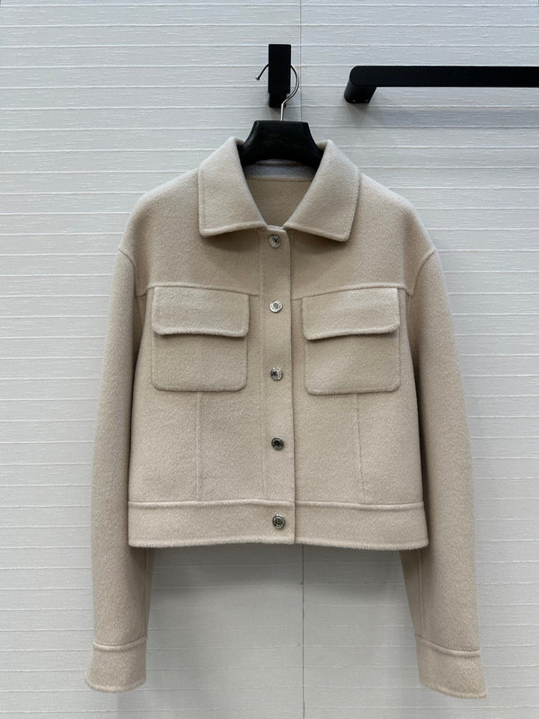 HM Jacket in Beige Wool and Cashmere