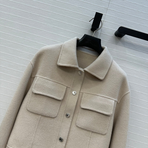 HM Jacket in Beige Wool and Cashmere
