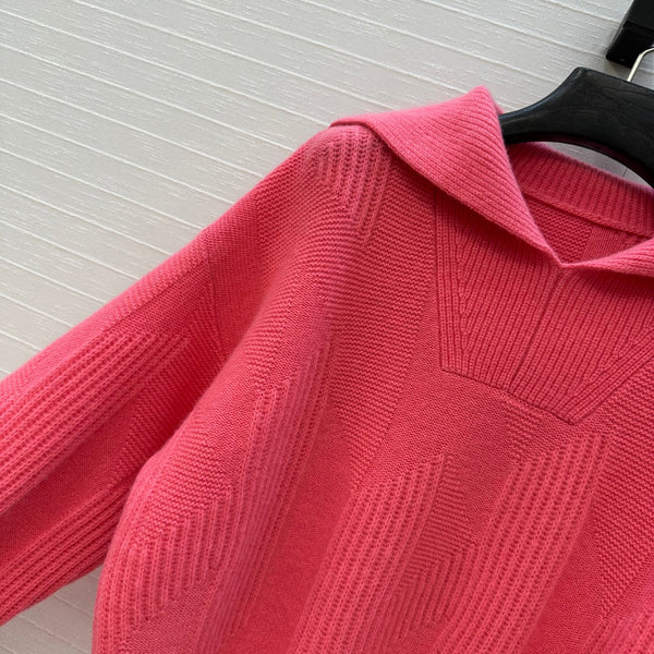 Maglione con lettera HM in cashmere rosso