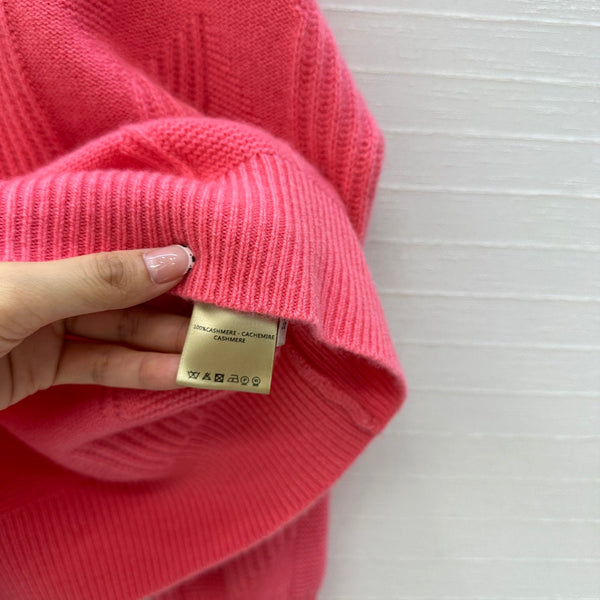 Maglione con lettera HM in cashmere rosso