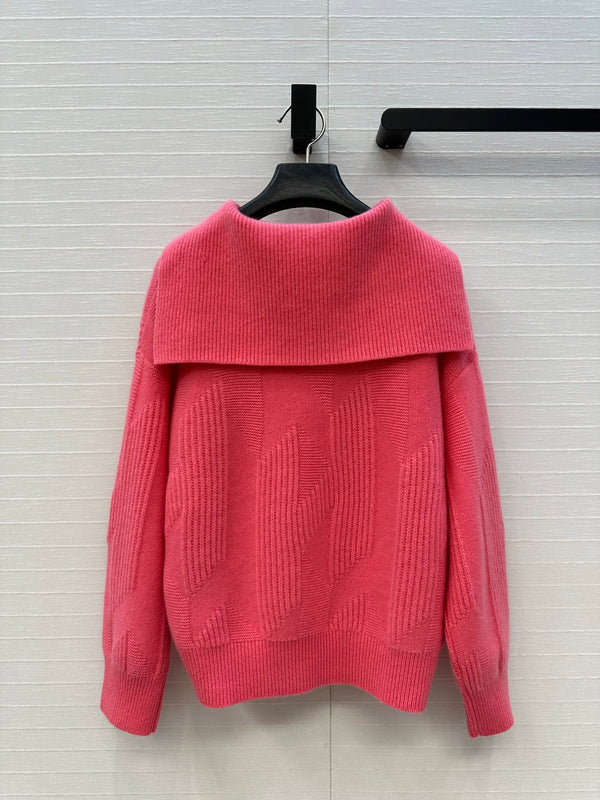 Maglione con lettera HM in cashmere rosso