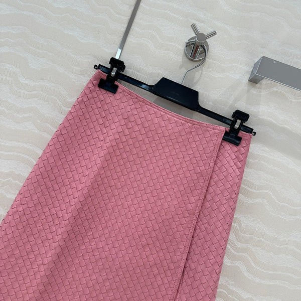 BV Skirt in Pink Lambskin