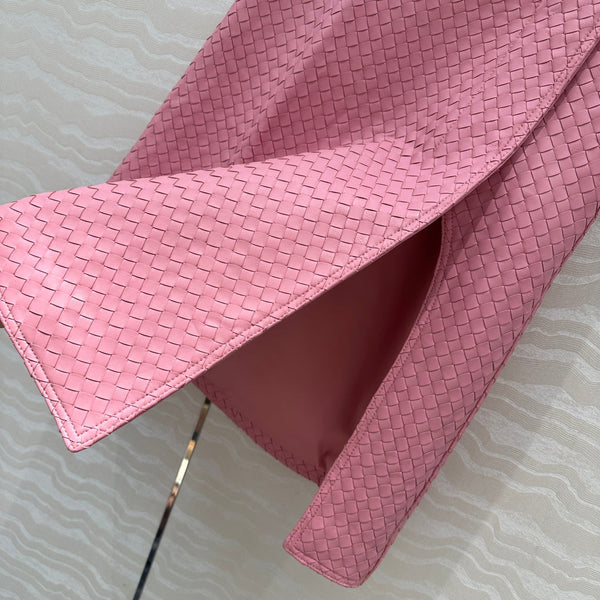 BV Skirt in Pink Lambskin