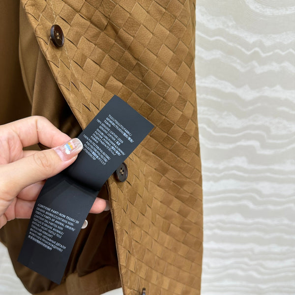 BV Shirt Jacket in Brown Cowhide Suede