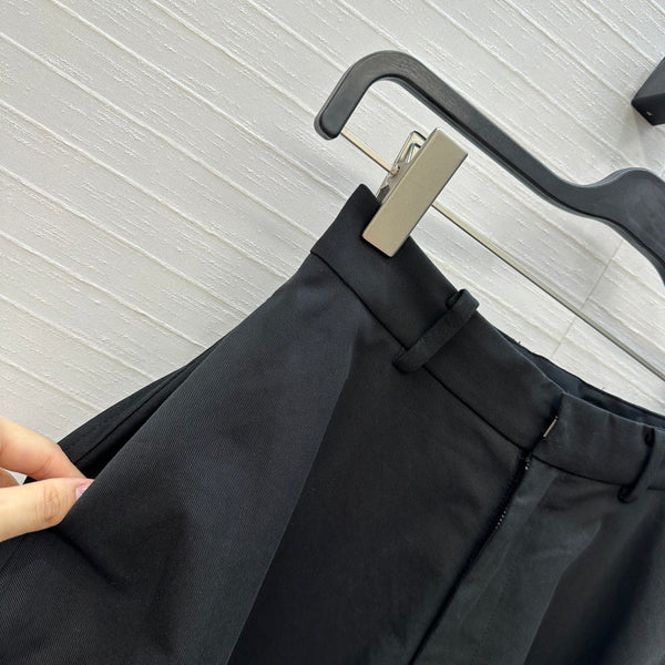 BV Skirt in Black Cotton