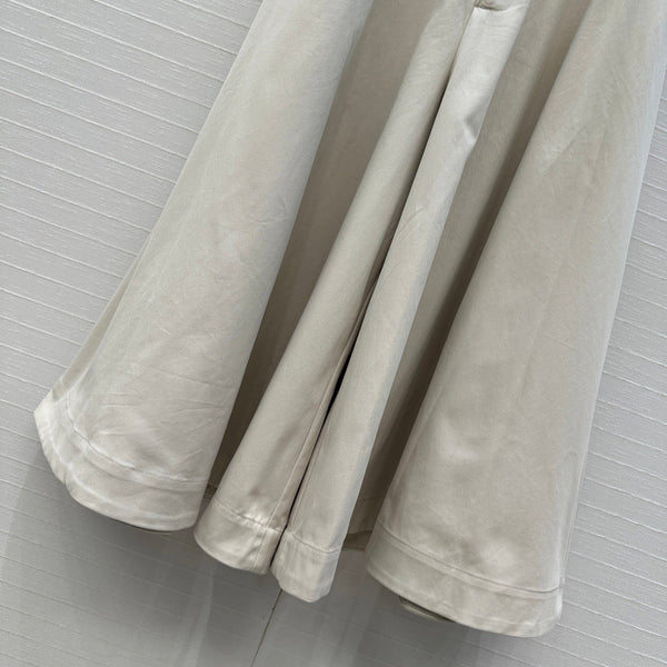 BV Skirt in Ivory White Cotton