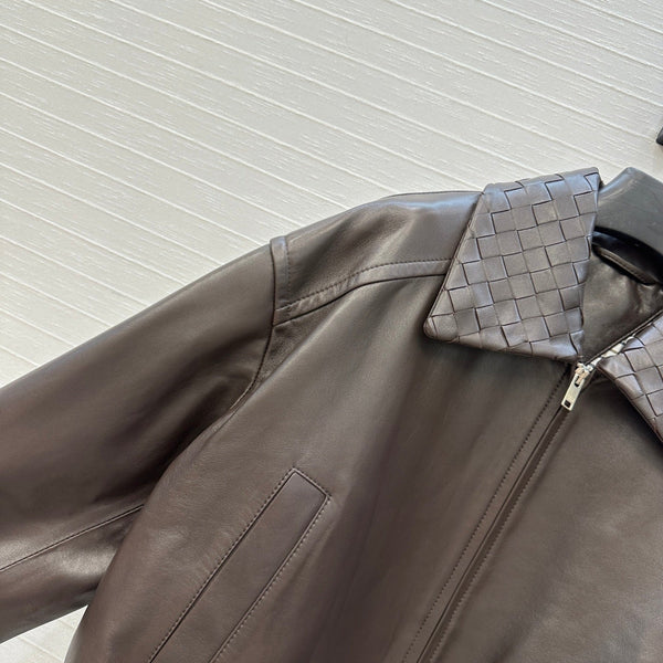 BV 25S Jacket in Chocolate Lambskin