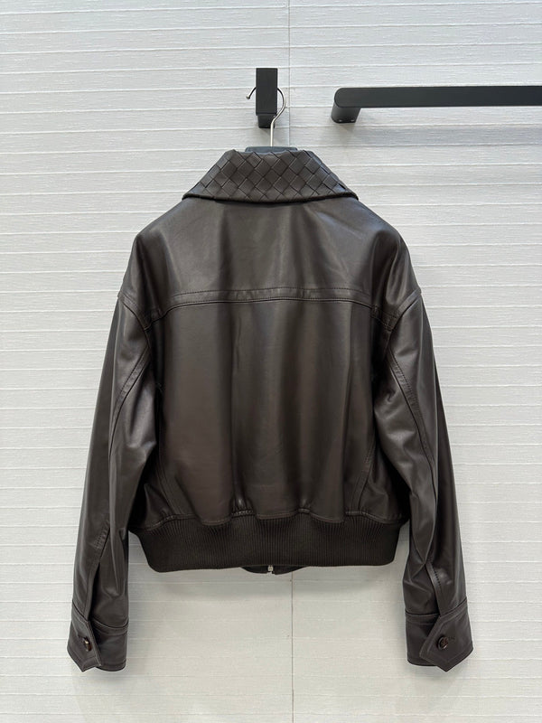 BV 25S Jacket in Chocolate Lambskin