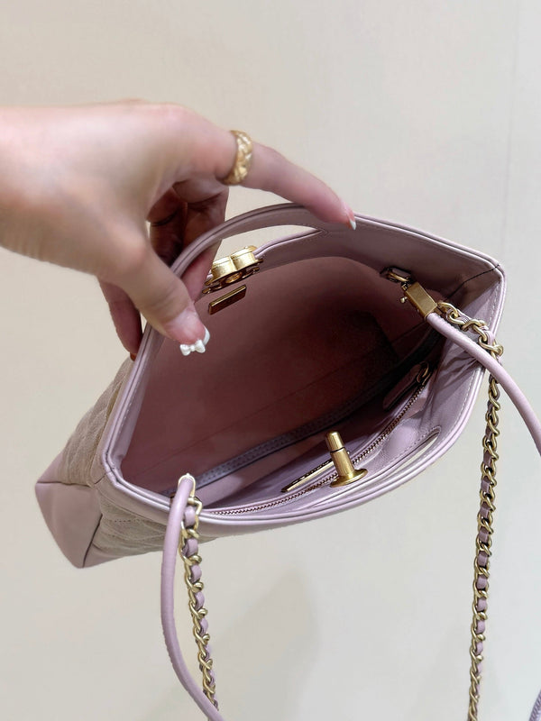 CC 25P Mini 31 Bag in Pink Lambskin and Suede