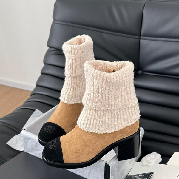 CC 25K Sock Boots Brown Suede 458776