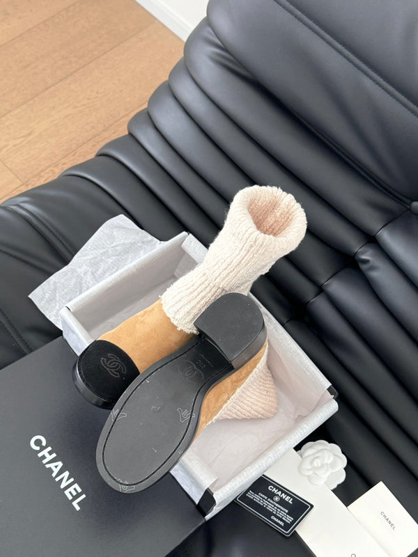 CC 25K Sock Boots Brown Suede 458776