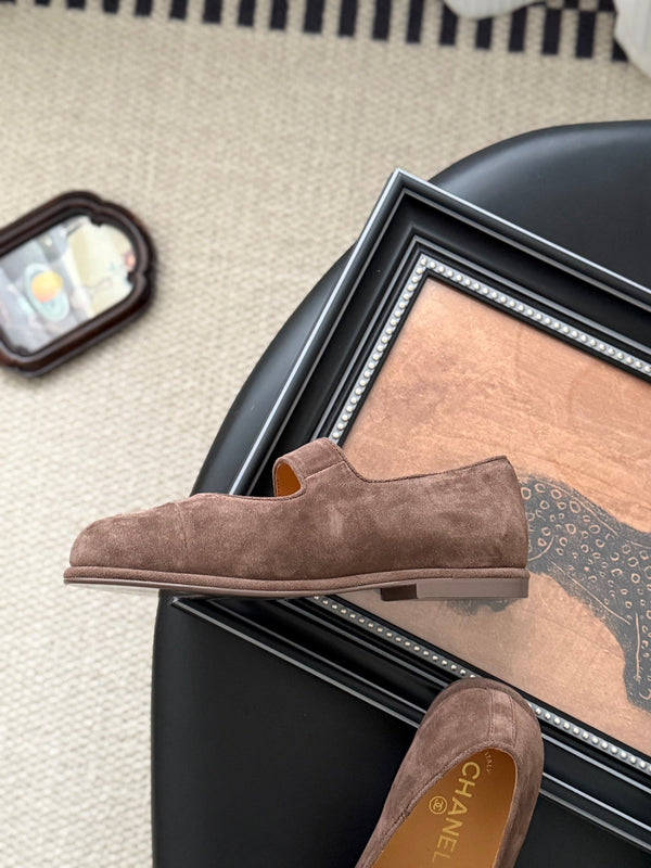 CC 25K Mary Jane Flats in pelle scamosciata marrone 458761