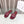 CD DWAY flat flip-flop colorblocked logo embroidery burgundy 15mm cowhide