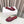 CD DWAY flat flip-flop colorblocked logo embroidery burgundy 15mm cowhide