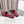 CD DWAY flat flip-flop colorblocked logo embroidery burgundy 15mm cowhide