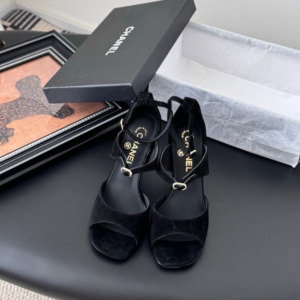 CC 25B Mary Janes 85mm High Heel Black Suede