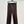 Miumiu Low Waist Trousers Chestnut Cotton