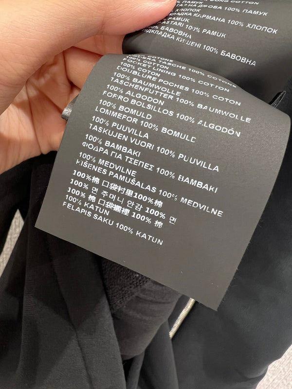 Miumiu 25FW Micro-logo Embroidered Half-zip Sweatshirt Black Cotton