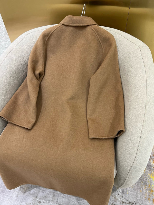 HM 25 Classic Pig-Nose Floral Coat Brown Cashmere 305176