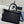 Pra 1BA418 Small Shopping Double Bag 28cm Black Cowhide 267523