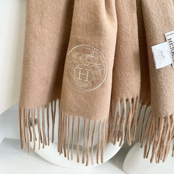 HM 25 200cm Scarf Beige Cashmere 825629