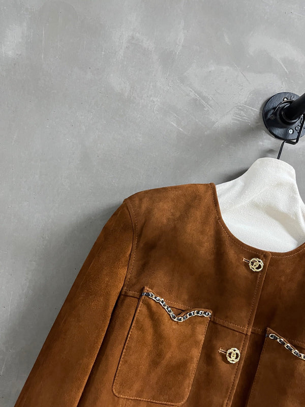 CC 25 Chain Jacket Blend Tan Cashmere