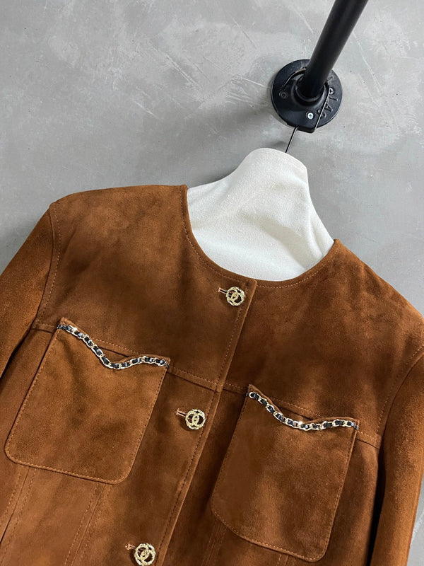 CC 25 Chain Jacket Blend Tan Cashmere