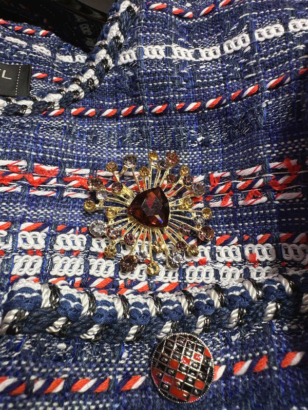 CC 25Ss Long Sleeve Jacket Ocean Blue Cotton