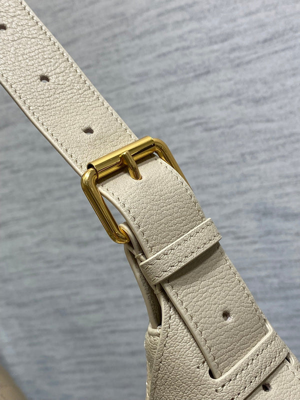 CD VOYAGE Handbag 34cm Cream Cowhide