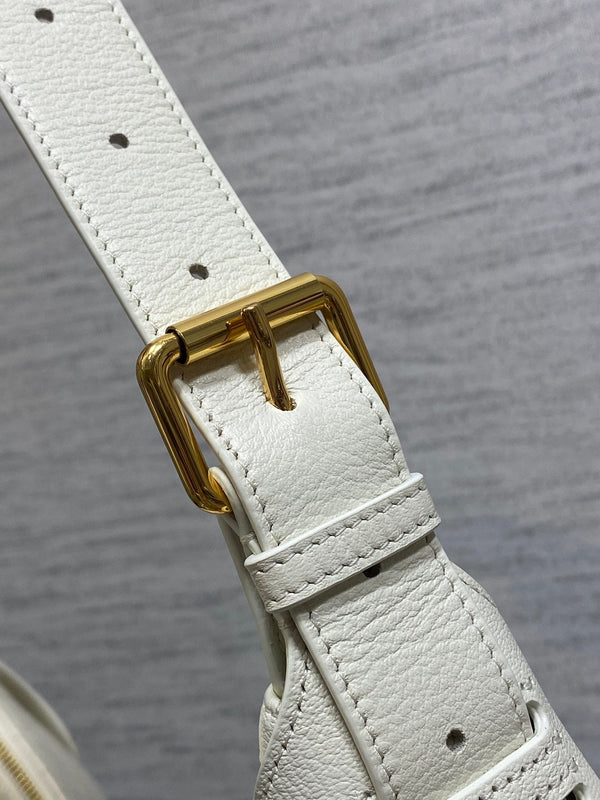 CD VOYAGE Handbag 34cm White Cowhide