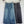 CD 25SS Laser Printed Stripe Pattern Denim Skirt Dark Gray Cotton 306522