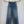 CD 25SS Laser Printed Stripe Pattern Wide-Leg Jeans Blue Cotton 306516
