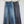 CD 25SS Laser Printed Stripe Pattern Wide-Leg Jeans Dark Gray Cotton 306514