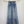 CD 25SS Laser Printed Stripe Pattern Wide-Leg Jeans Blue Cotton 306510
