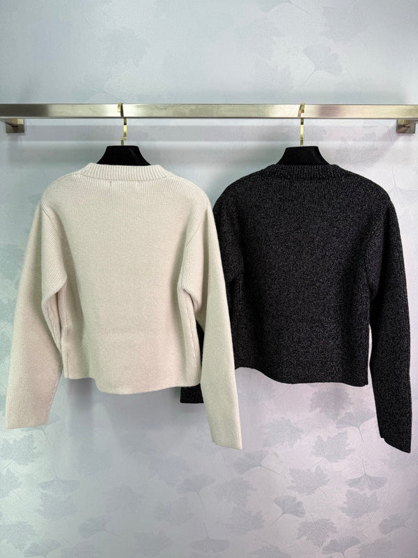 CD 25SS Bee Knitted V-Neck Button Wool Cardigan 306372