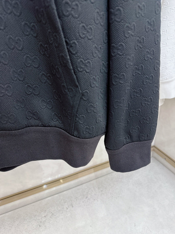 Gucci Allover Printed Zippered Jacquard Jacket 104396