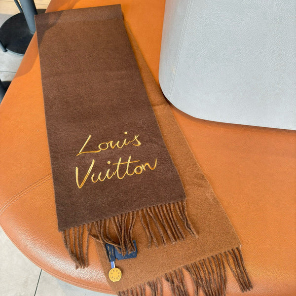 LV Scarf 180cm Double-Sided Sheep Wool 838267