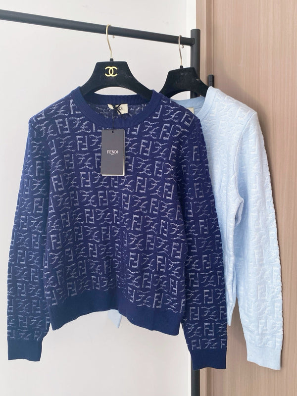 Fendi 25SS Monogram Long Sleeves Sweater