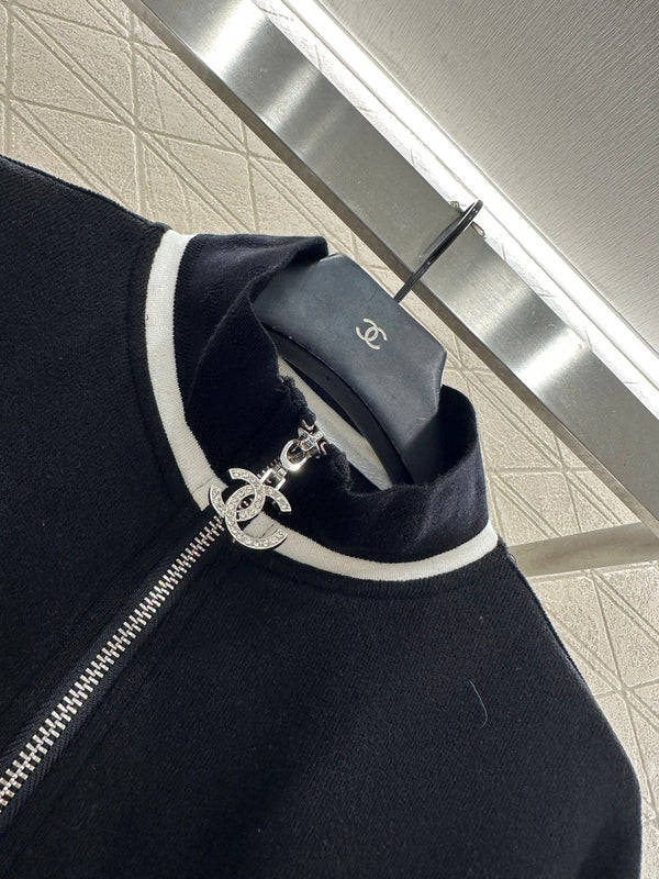 CC 25 Jacket and Pants Set Black Viscose and Polyester