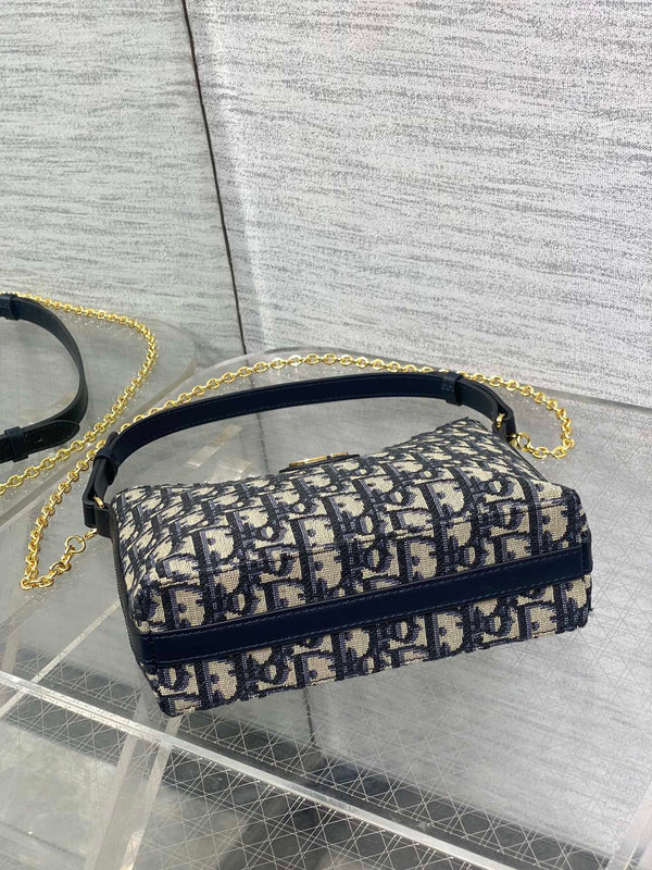 CD Shoulder Bag 19cm Monogram Oblique Fabric GHW