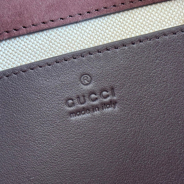 GG Marmont Double-G 22cm Matte Brown Suede