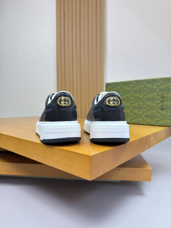 GG SNEAKER BLACK MIX BLUE NAPPA LEATHER 194556