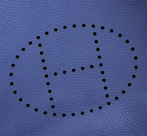 HM EVELYNE BAG 28 AZURE TOGO