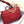19 FLAP BAG 26 RED LAMBSKIN GOLD HARDWARE