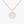 LUCKY MOVE 1 DIAMOND WHITE MOTHER OF PEARL PINK GOLD DIAMOND NECKLACE