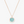 LUCKY MOVE 3 DIAMONDS TURQUOISE PINK GOLD DIAMOND NECKLACE